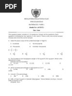 Monthly Test (AUGUST) Time: 1 Hour