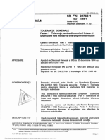 SR en 22768 1 1995 Tolerante Generale Partea 1 Tolerante Pentru Dimensiuni PDF