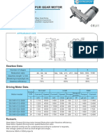 Ds-95Sst545 DC Spur Gear Motor: Appearance Size