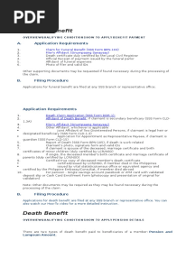 Sss Death Claim Requirements