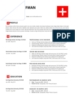 Two Pages Swiss Style Resume - Marged - US Letter