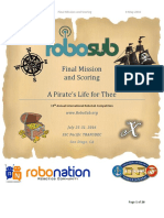 RoboSub 2016 Final Mission and Scoring