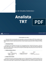 Plano de Estudos para Analista TRT - Primeira Fase (30 dias