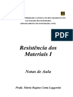 PUCRS Resistência dos Materiais I Notas