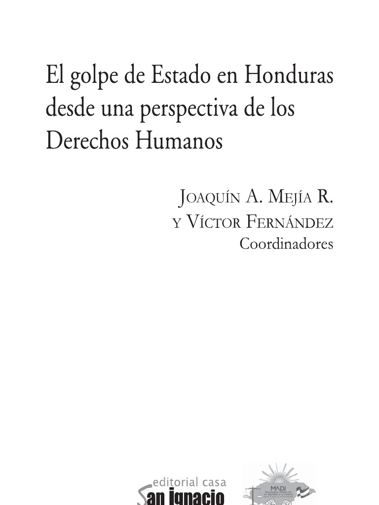 El Golpe de Estado en Honduras Desde Una Perspectiva de Los Derechos ...