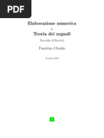 Raccolta Di Esercizi Elaborazione Numerica e Teoria Dei Segnali