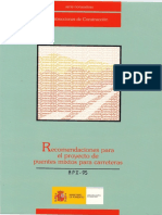Rpx 95 Recomendaciones Proyecto de Puentes España