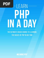 Learn PHP in A Day