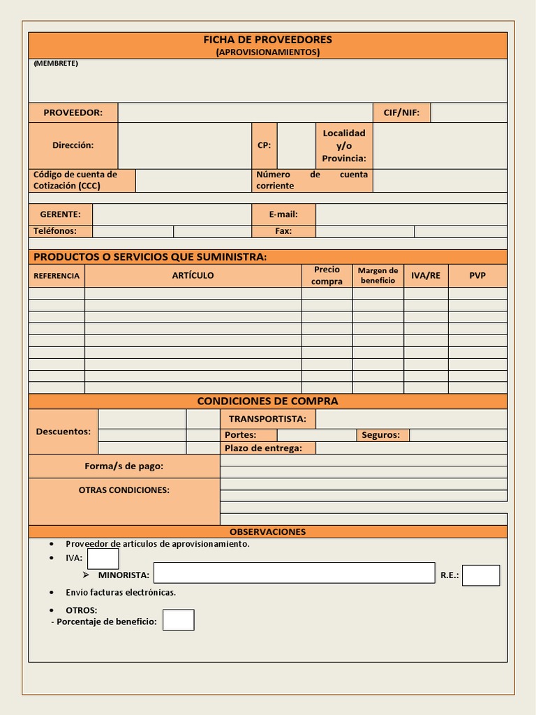FICHA de PROVEEDORESAprovisionamientomodificada (1)