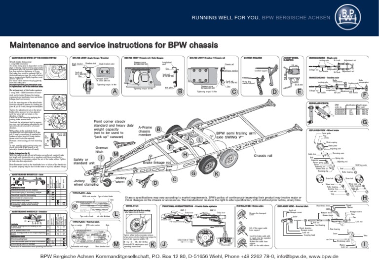 Chassis Maintenance Service Instructions | PDF | Nut (Hardware) | Screw