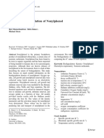 Modeling Biodegradation of Nonylphenol: # Springer Science + Business Media B.V. 2007