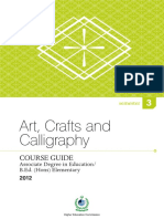 Art, Crafts and Calligraphy: Course Guide