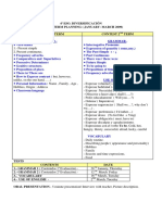 Second Term Planning. Diversificación PDF