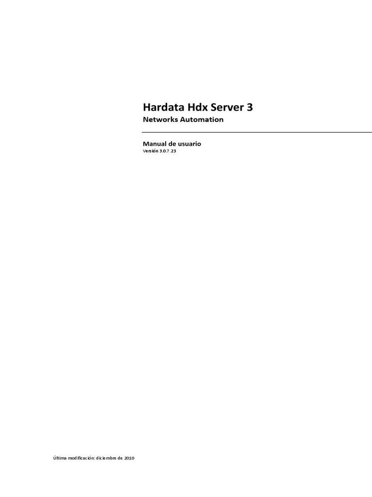 Hardata HDX Server 3 | PDF | Protocolo de transferencia de archivos ...