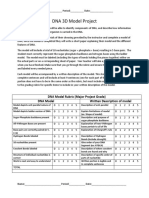 Dna Model Rubric