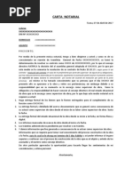 Carta Notarial  Lima  Perú
