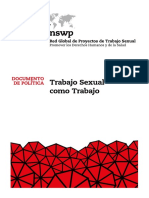 Trabajo Sexual Como Trabajo NSWP 2017