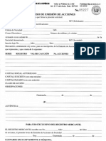 Emision de Acciones Reigistro Mercantil PDF