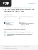 Cost Manhour Estimation Production Ship