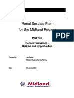 Regional Renal Service Plan