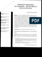 Yoni Sampaio, "Formação territorial do nordeste - muitos mitos e poucos estudos