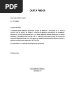 Carta Poder Para Trámite Essalud