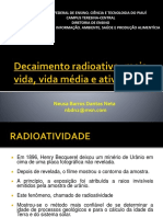 4. Decaimento Radioativo, Meia Vida, Vida Média