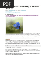 Patience Is Not Suffering in Silence