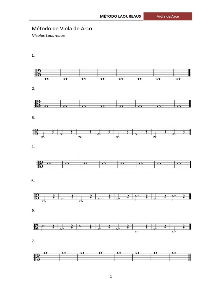 Método de Viola de Arco: Nicolas Laoureaux | PDF