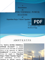 Kota Super Thermal Power Station: A Presentation On