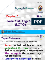 Chapter 6 Lock-Out Tag-Out