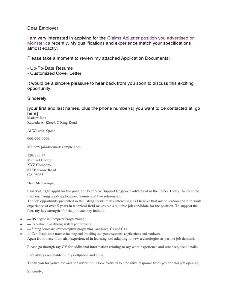 Dear Employer | PDF