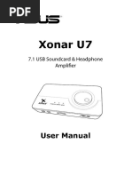Xonar u7 driver download