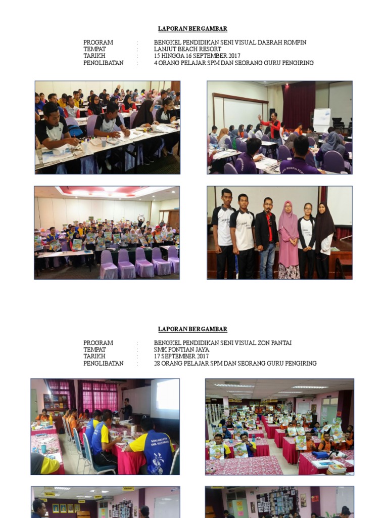 Contoh Laporan Bergambar Bengkel Psv Lanjut