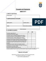 Anexo N°1 Ficha de Postulación Plazo Fijo