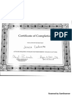 sexual assault certificate