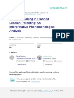 Decision-Making in Planned Lesbian Parenting - Commented and Analyzed