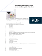 Atividades para Interação Idosos e Crianças