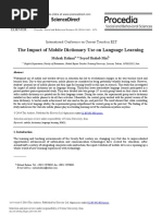 The Impact of Mobile Dictionary Use On Language Learning: Sciencedirect