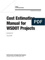 Cost Estimating Manual For WSDOT Projects: M 3034.02 July 2009