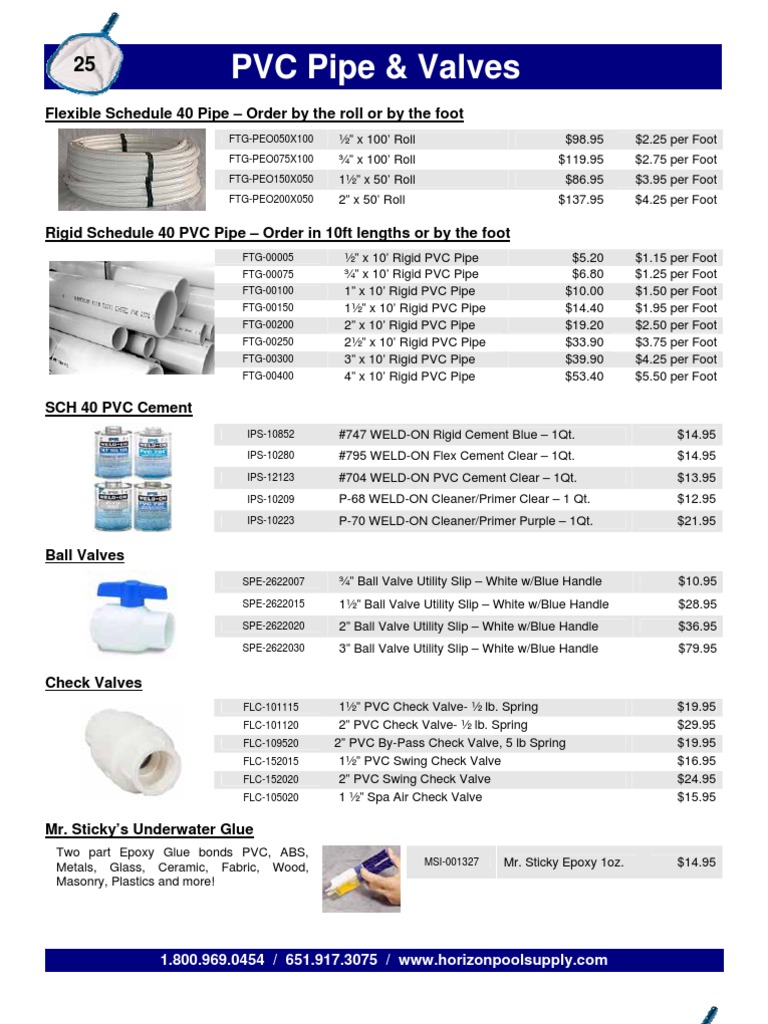 PVC Pipe and Fittings Price List | PDF
