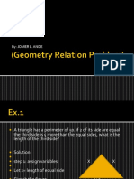 Geometry Relation Problem