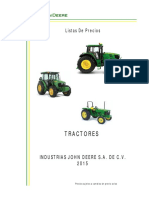 Lista de Precios Tractores JOHN DEERE PDF