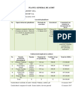 Planul de Audit