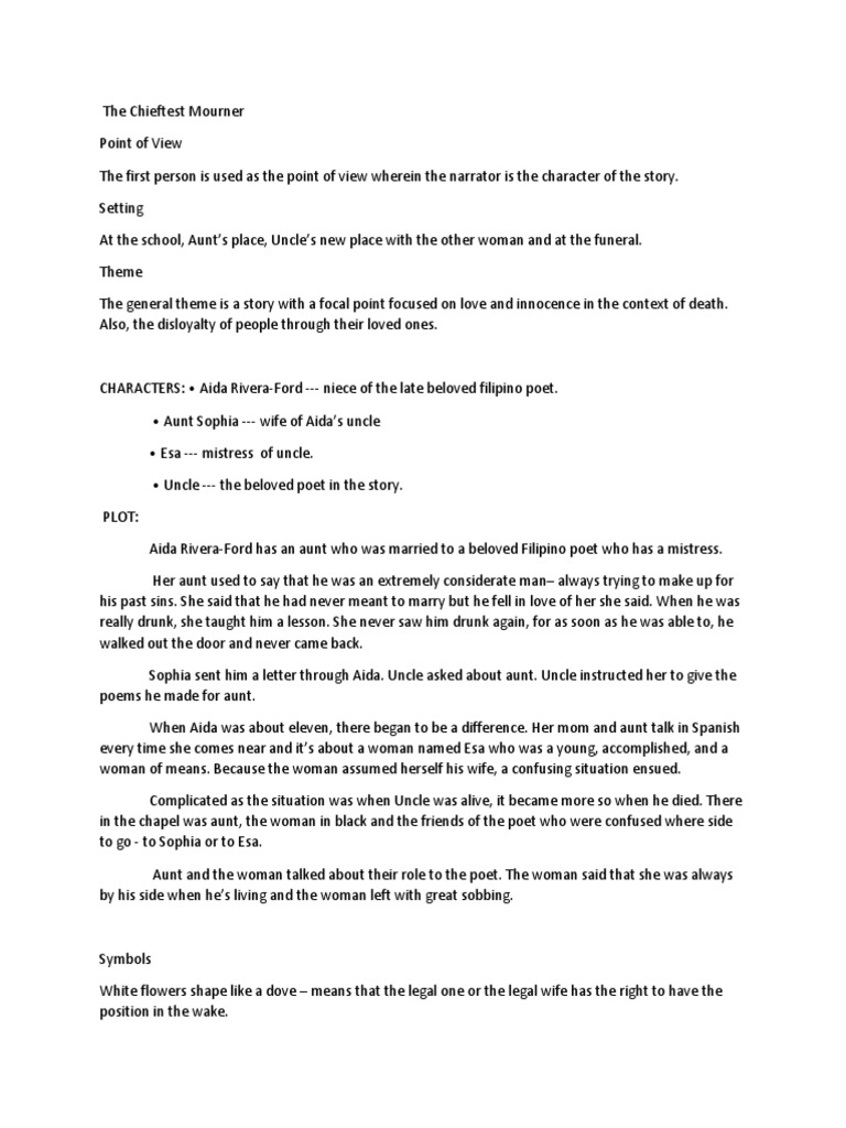 Chieftest mourner essay 07 picture