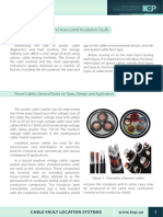 High voltage cable testing and fault diagnosis