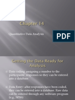 Chapter 14 Quantitative Data Analysis