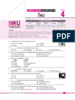 CLASS 4 SAMPLE PAPER SYLLABUS