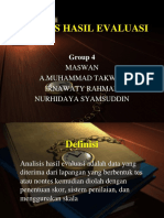 Analisis Hasil Evaluasi