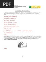 EXERCICIOS HIDRAULICA - GABARITO